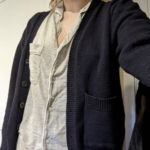 Navy blue cardigan